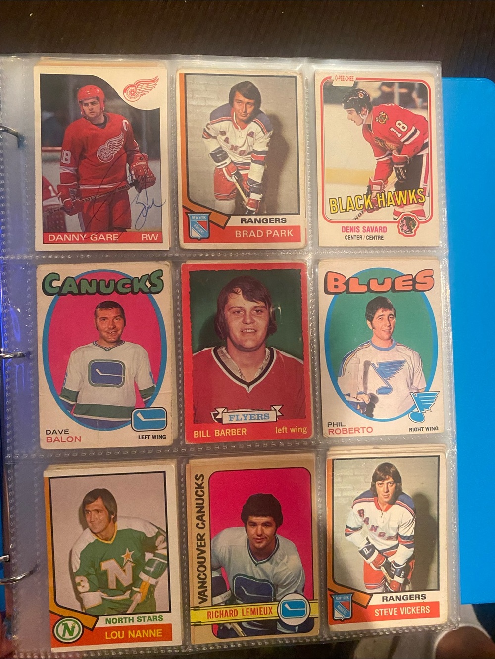 Vintage hockey cards from 70’s 80’s with approximately 160 cards